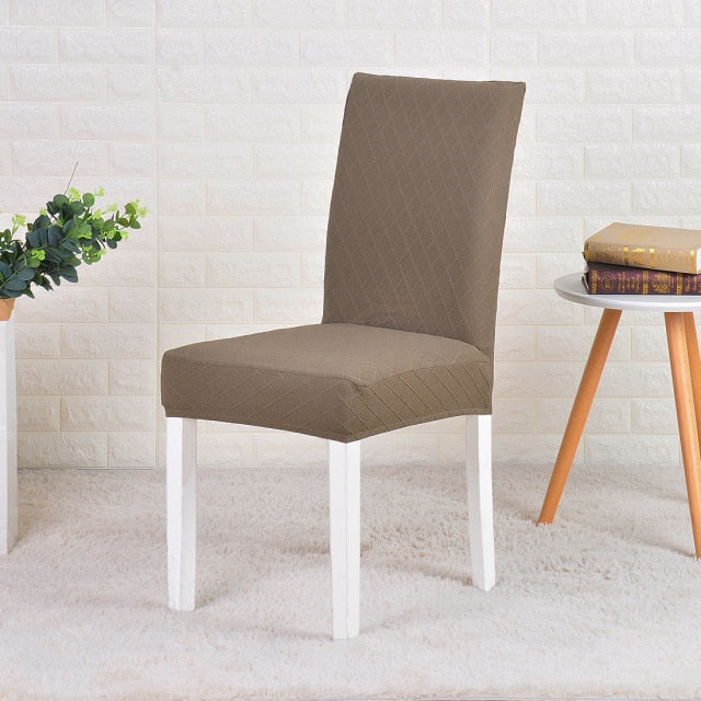 Jacquard Dining Chair Slipcovers 2