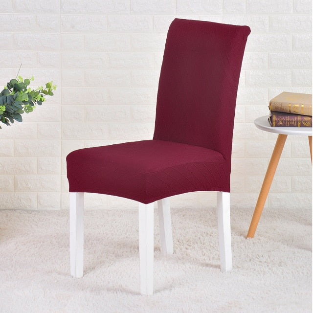 Jacquard Dining Chair Slipcovers 2