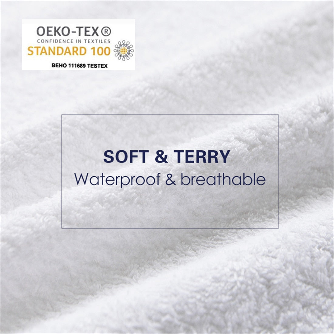 Waterproof Breathable Terry Fitted Mattress Protector