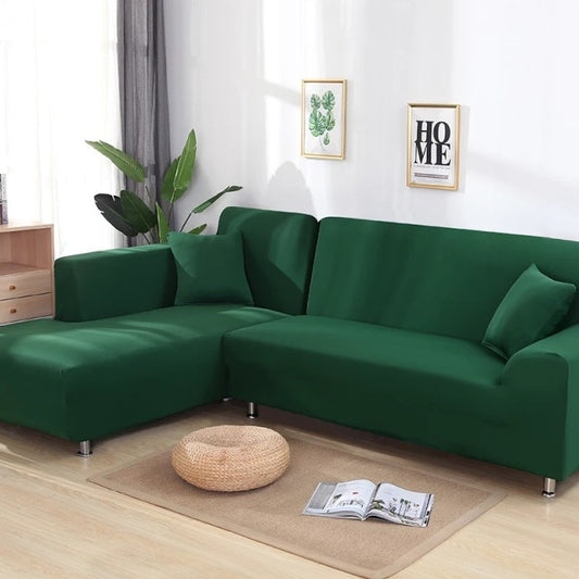 Dark Green Couch Cover | Sectional Sofa Slipcover