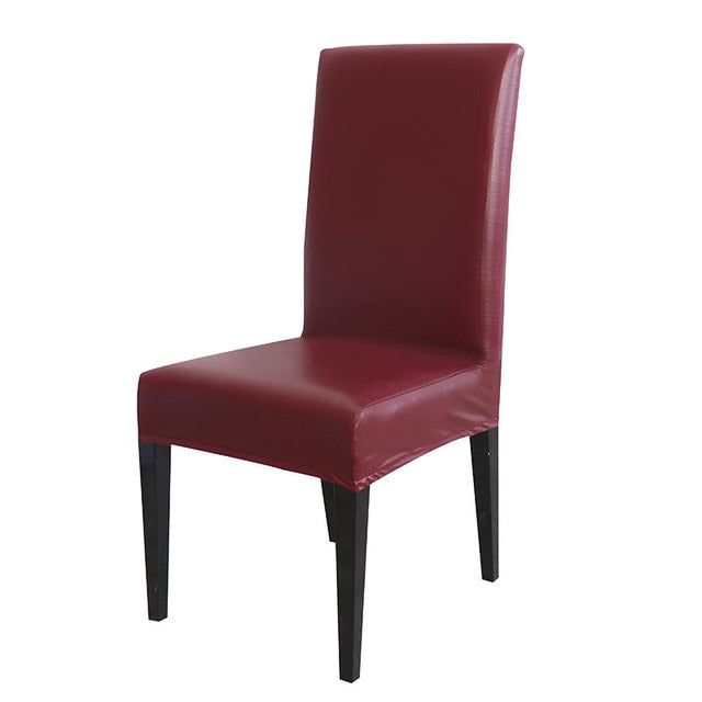 PU Leather Waterproof Dining Chair Cover Protector