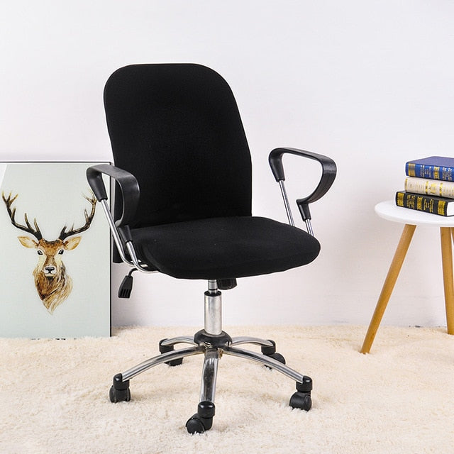 2 Pcs Stretch Office Computer Chair Covers