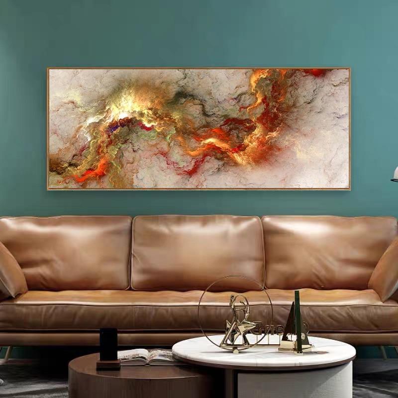 Abstract Cloud Landscape Canvas Print Wall Art - Unframed-Dablew11