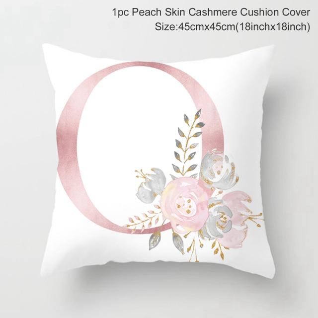 Custom Pink Letter Decorative Party Cushion Cover-O-Dablew11