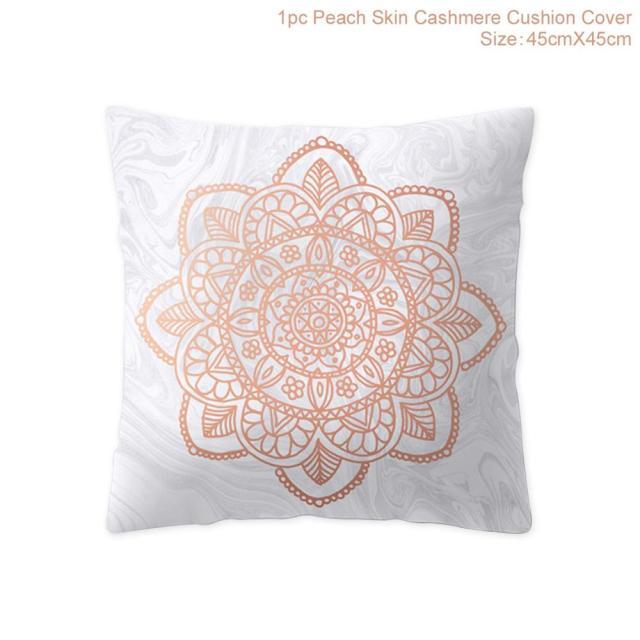 Geometric Peach Rose Pink Cushion Cover Decorative Pillowcase-5-Dablew11