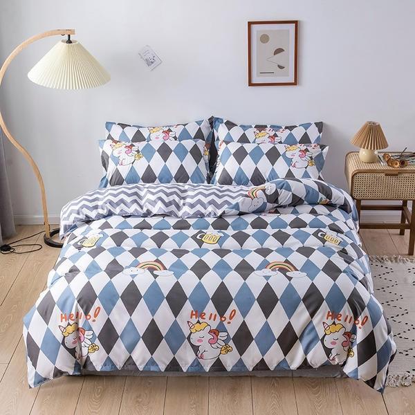 Geometrical Pattern Bedding and Duvet Set-Single Cover 150X200-Dablew11