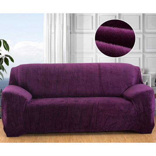 Purple Plush Couch Cover