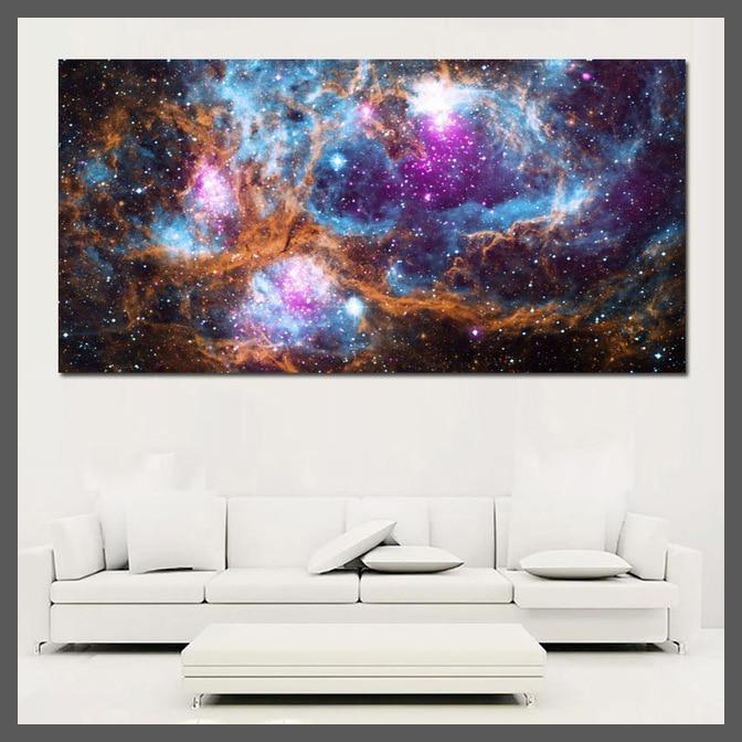 Nebula Galaxy Canvas Wall Art Prints - Unframed-5-Dablew11
