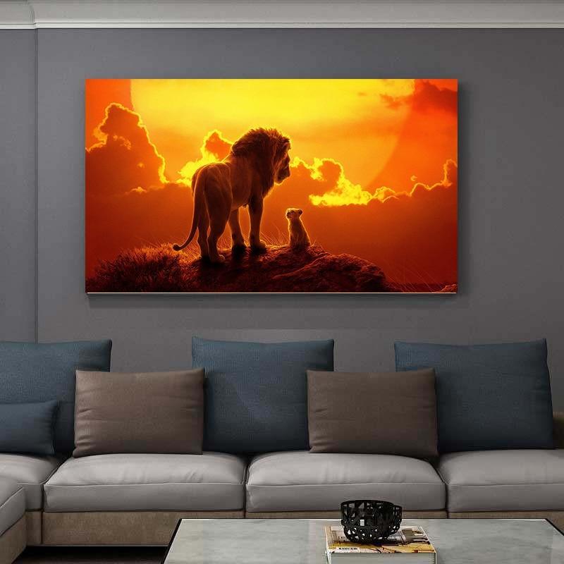 The Lion King Movie Canvas Posters and Prints Wall Art-Unframed-Dablew11