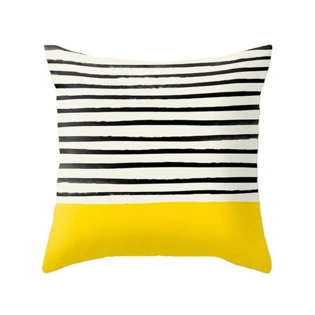Yellow Geometric Printed Nordic Throw Pillow Covers-10-Dablew11