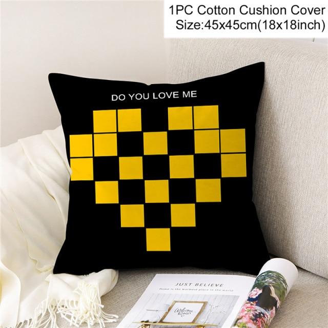 Yellow Geometric Printed Nordic Throw Pillow Covers-16-Dablew11