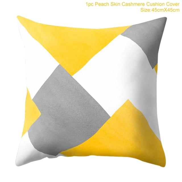 Yellow Geometric Printed Nordic Throw Pillow Covers-20-Dablew11