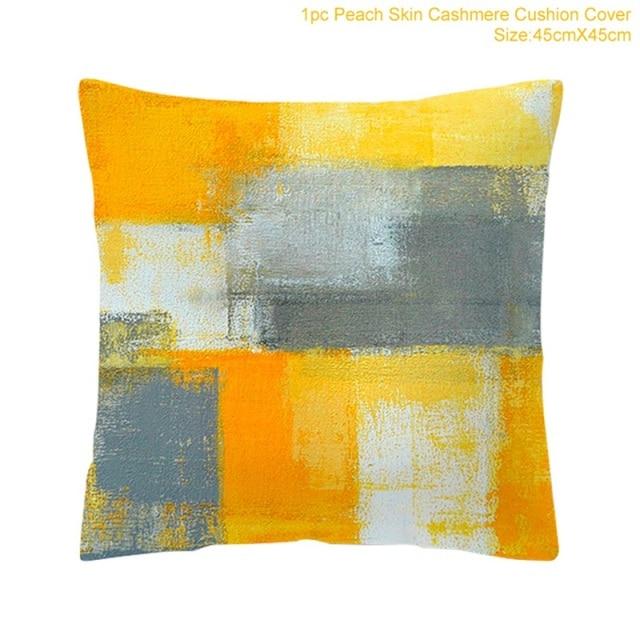 Yellow Geometric Printed Nordic Throw Pillow Covers-25-Dablew11