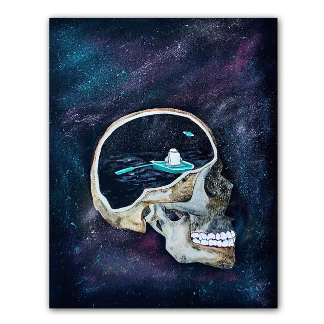 Astronaut Space Oil Painting Canvas Wall Art Print - 3