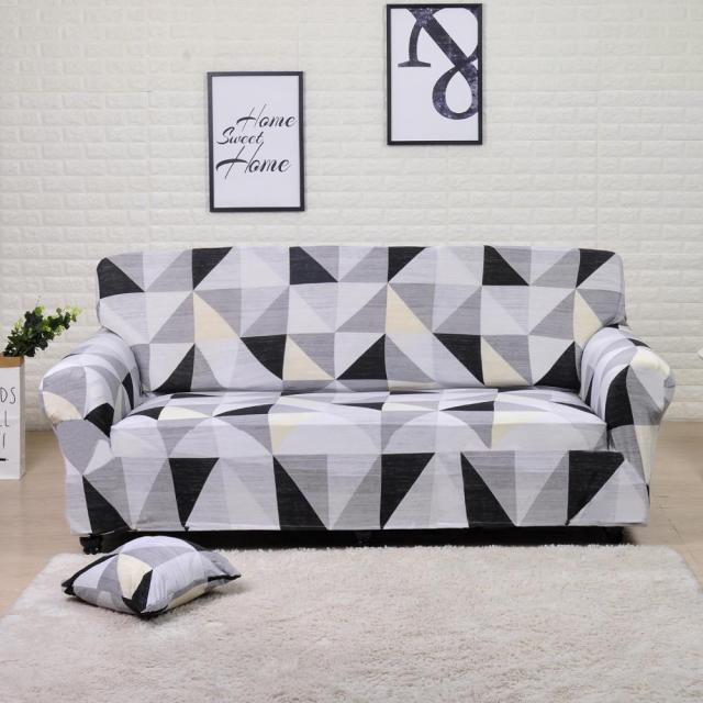Geometric Stretch Slipcovers Elastic Sofa Cover for Living Room Couch Cover Single/Two/Three seat