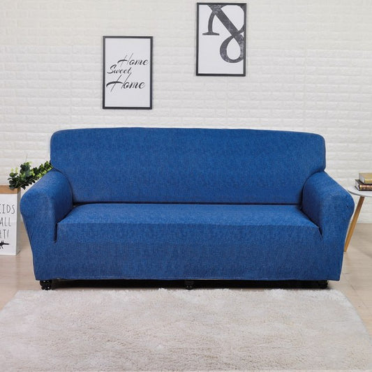 Blue Pattern Sofa Cover | Modern Couch Cover