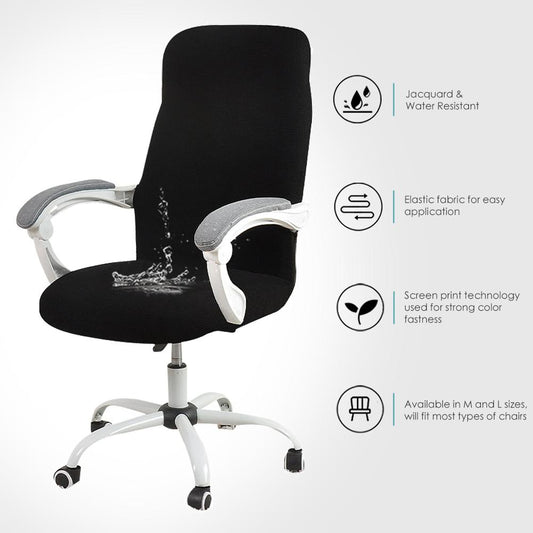 Jacquard Spandex Waterproof Office Chair Covers