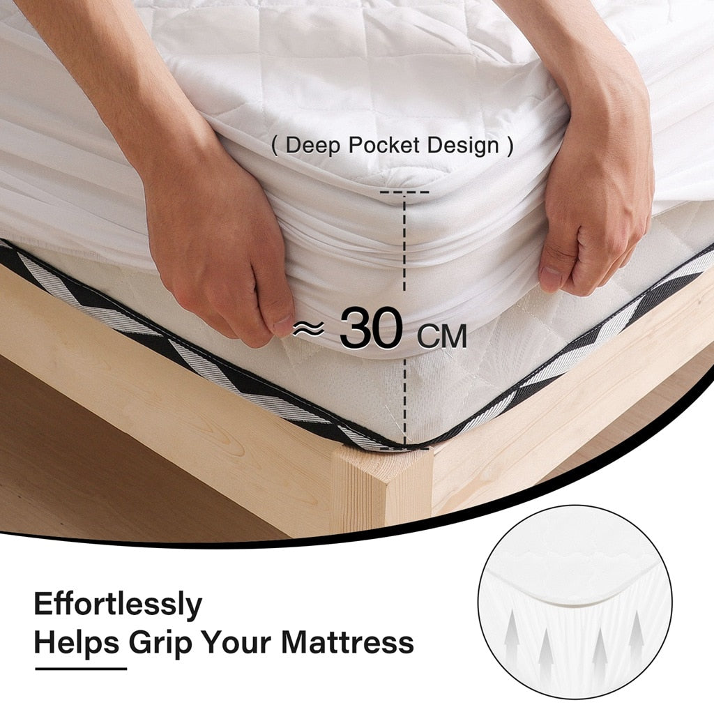 Quilted Waterproof Mattress Protector / Mattress Cover