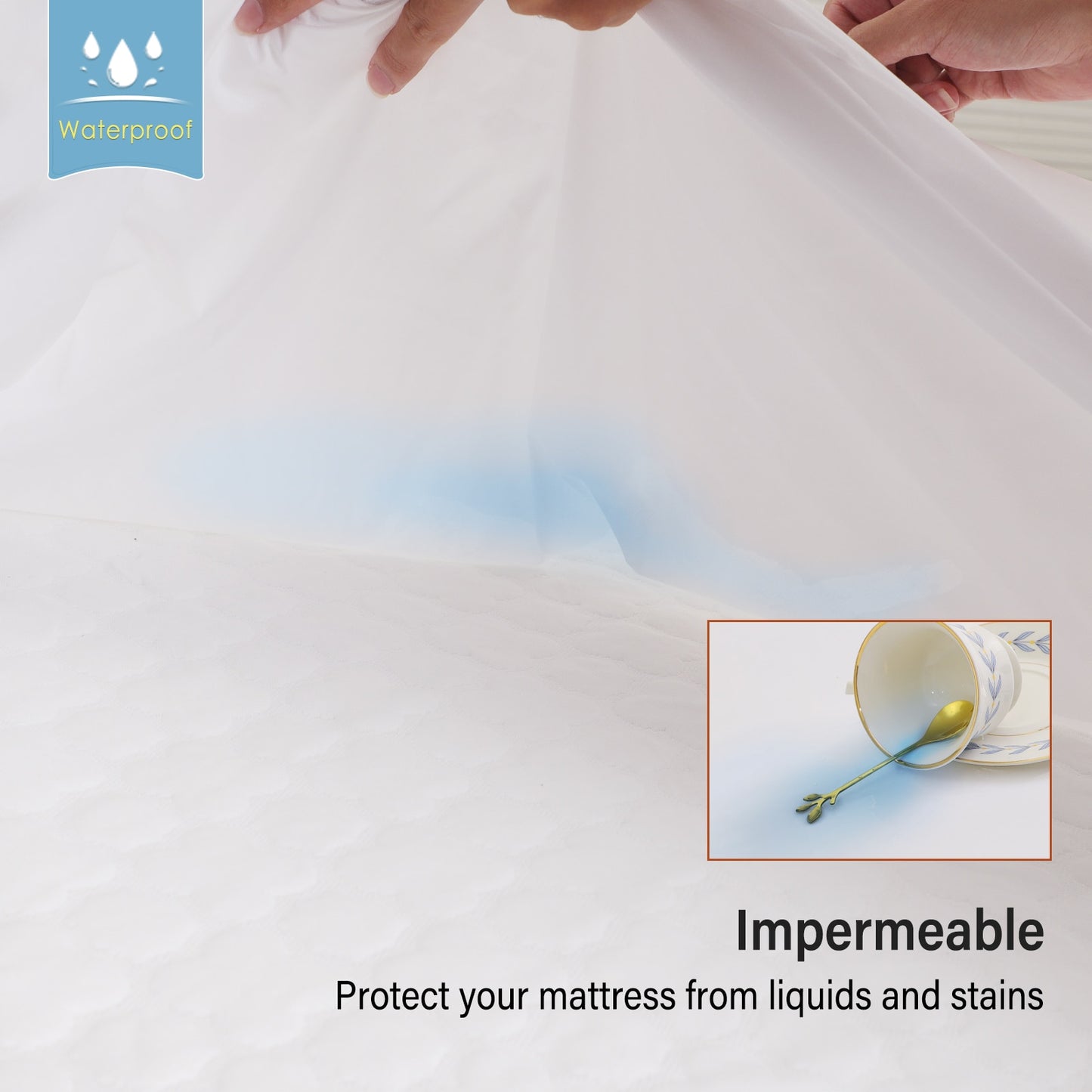 Quilted Waterproof Mattress Protector / Mattress Cover