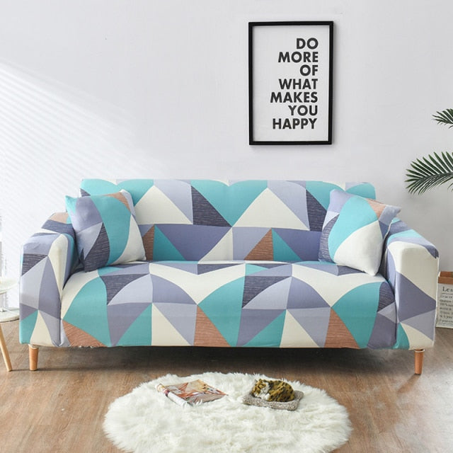 Geometric Pattern Washable Sofa Cover