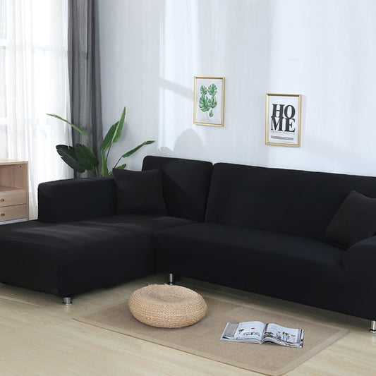 Stretch Black Sofa Slipcover| Couch Slipcover