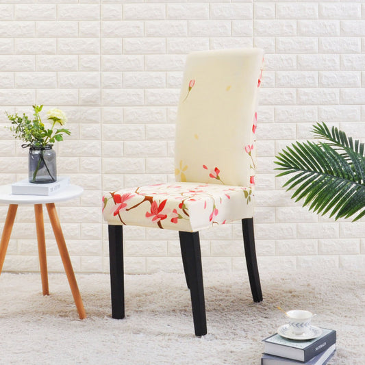 Floral Off White Chair Slipcover