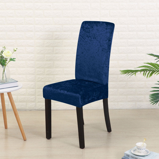 Shiny Velvet Spandex Chair Covers