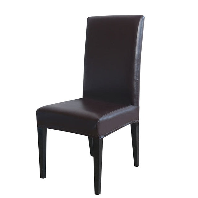 PU Leather Waterproof Dining Chair Cover Protector